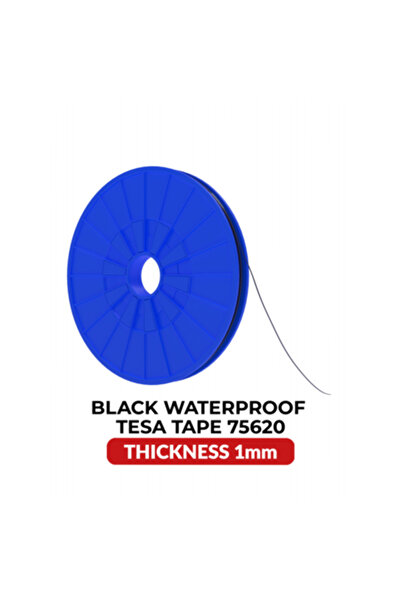 Juls Waterproof Acrylic Adhesive Tape, 1mm x 25m, Black (Elite Armor U12)