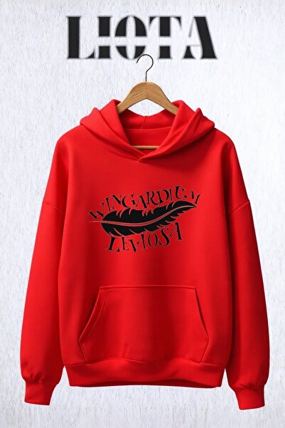 Vordevia Wingardium Leviosa Printed Oversize Cotton 3 Thread Sweatshirt