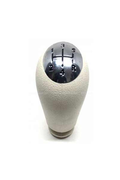 RENSA Gear Knob 5 Speed Chrome Cover Beige Color Clio Iii Megane Ii Iii Fluence