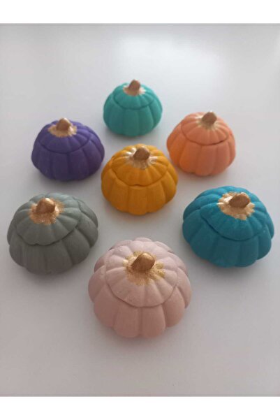 emilysamy Mini Balkabağı 6'lı Lokumluk, Kahve Yanı Sunumluk Renkli Dekoratif ...