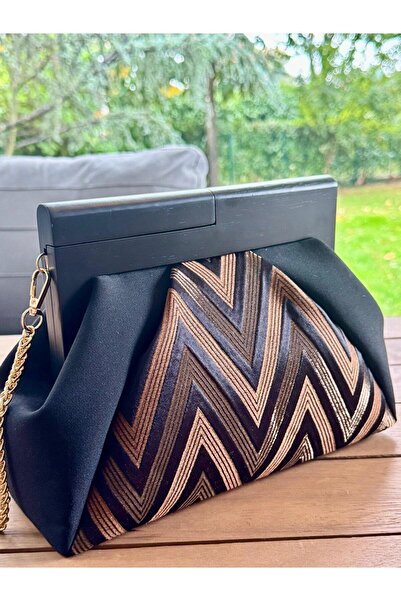 JOPHIEL Portföy Çanta, Clutch, Patchwork, El Çantası, Zincirli Omuz Çantası