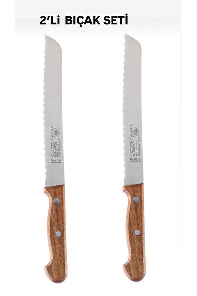 Solingen ORİJİNAL 2'Lİ EKMEK BIÇAĞI AHŞAP RENK