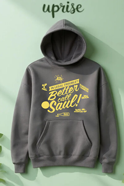 Vordevia Hanorac Better Call Saul cu imprimeu din bumbac cu 3 fire O supradim...