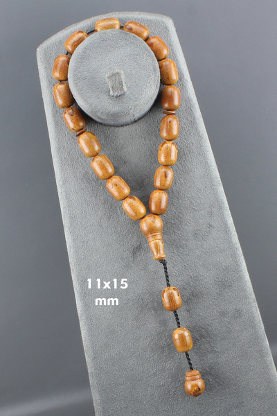 isfahantakı Mükemmel efe maskot el işçilik 11x15 doğal andız ağacı tesbih