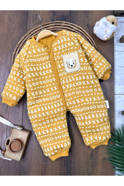 Bolly Baby 2.5 Togg Fiber 100% Cotton Lined Zippered Winter Baby Boy Jumpsuit