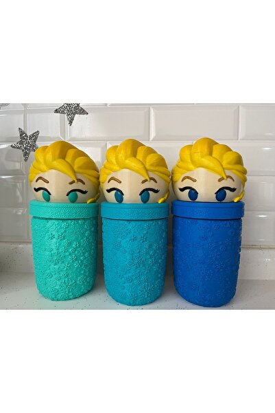 URAZ 3D BASKI ATOLYEM Elsa pipetli su bardağı (Matara)(1 adet)