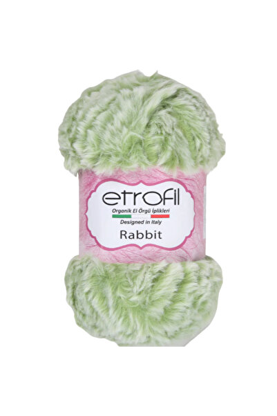 Etrofil Rabbit El Örgü İpi 100 gr 65 mt Kürk Görünümlü Peluş Yumuşak Bebek İp...
