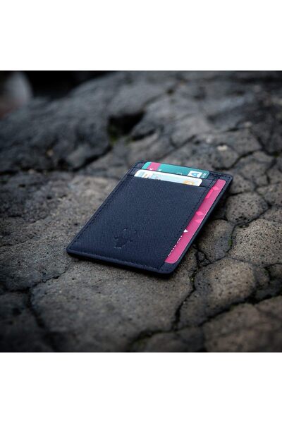 Wildhorn Blue Leather Men's Card Holder (WHCC207)