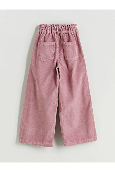 LC Waikiki Lcw Eco Lilac Wideleg Velvet Girls' Trousers