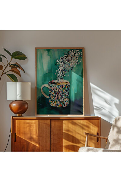 Tuba Decor Tablo dintr-o singură bucată cu rame din lemn pentru sufragerie, s...