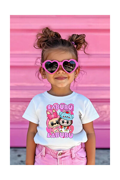 Tubinyoo تي شيرت للأطفال مطبوع عليه لابوبو