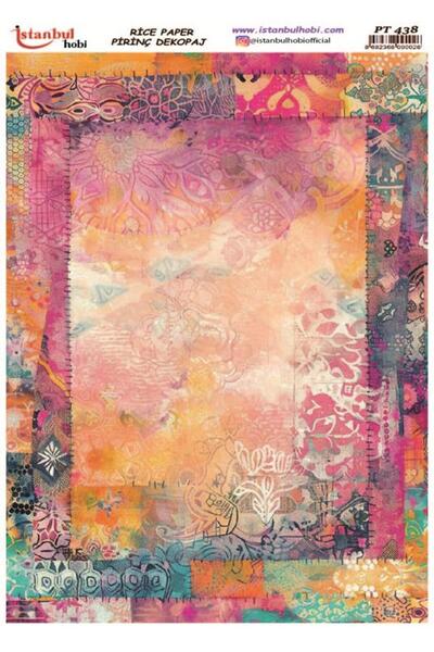 İstanbul Hobi ورق ديكور نحاسي 30×42 سم PT-438 بوهيمي عتيق