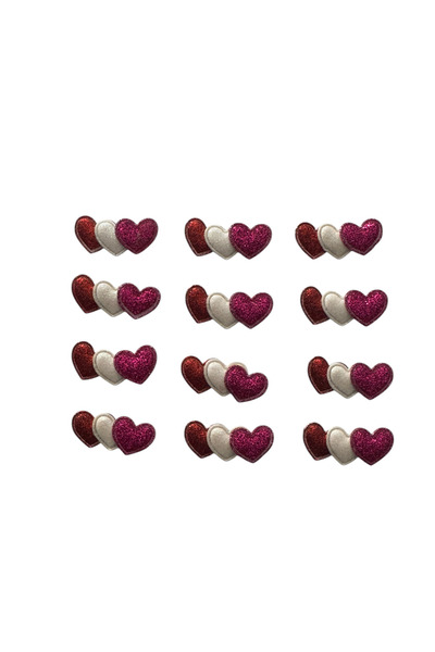 kalben accessories 3-Piece Leather Heart Accessory 12 Pieces