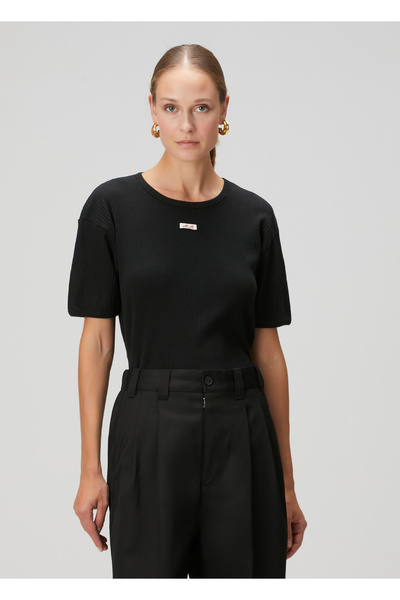 Maison Margiela Siyah Ribli T-shirt