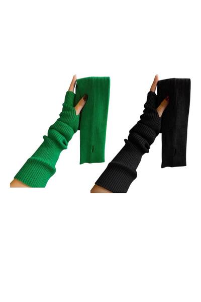 ALDAYER 2 τεμάχια πλεκτά μανίκια με κορδόνια