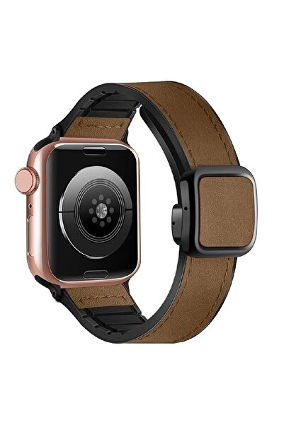 HYX أحزمة جلدية متوافقة مع Apple Watch Ultra 1/2
