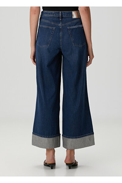 RAG&BONE Sofie Wide Leg Koyu Mavi Jean Pantolon