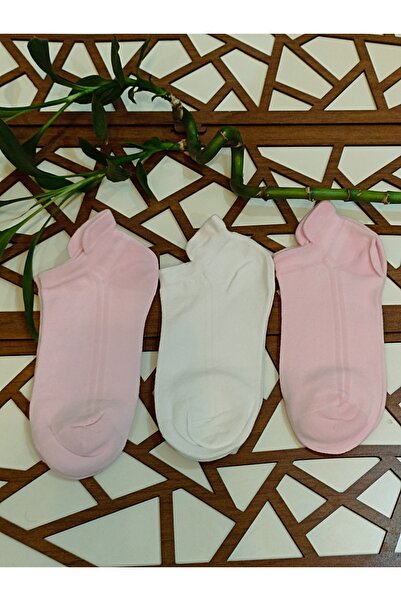 Rocks For جوارب نسائية فاخرة بدون خياطة منقوشة من الخيزران مكونة من 3 قطع