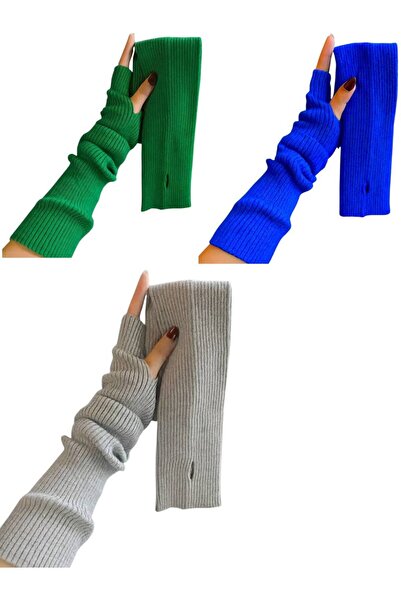 ALDAYER 3 Pieces of Ribbed Knitwear Sleeves