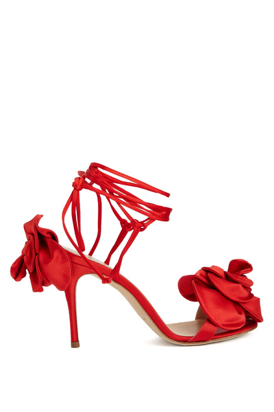Magda Butrym Kırmızı Kadın İpek Saten Sandalet