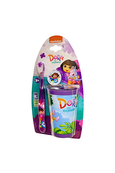 NİCKELODEON Nickelodeon Dora Kids Toothbrush with Cover and Cup