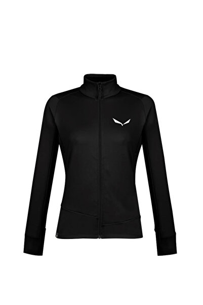 Salewa معطف نسائي أسود من البوليستر