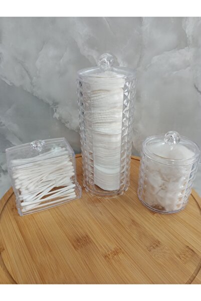 SMP berber ve kuaför organizatör pamukluk seti 3 lü set