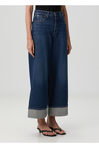 RAG&BONE Sofie Wide Leg Koyu Mavi Jean Pantolon