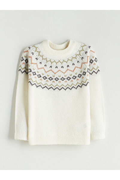 LC Waikiki Lcw Kids Beige Crew Neck Boy's Knitwear Sweater