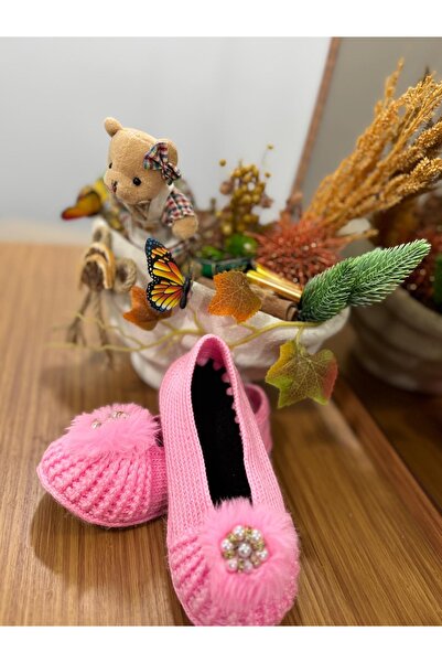 MOONBUTY El Yapımı Örme Çocuk Patik