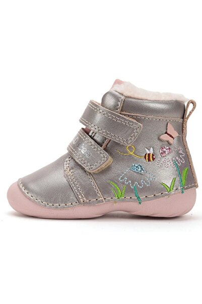 D.D.step Girls' fur-lined leather boots DDStep W015-52997