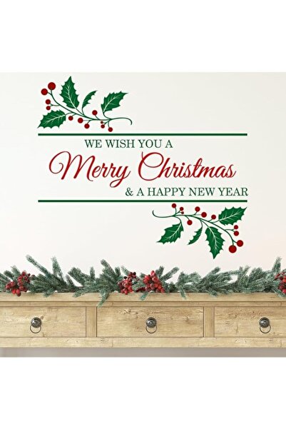 Generic clothmile BPA® Merry Christmas Wall Stickers Happy New Year Wall Deca...