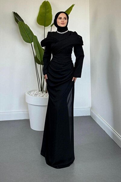 Şulemoda Giyim Ocalips Abiye Siyah