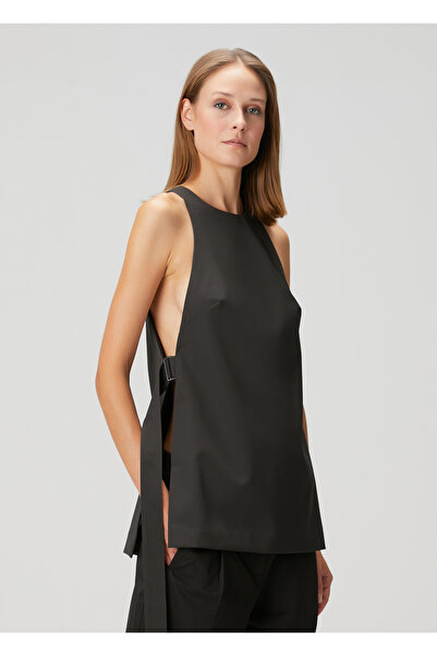 ST AGNI Siyah Yün Bluz