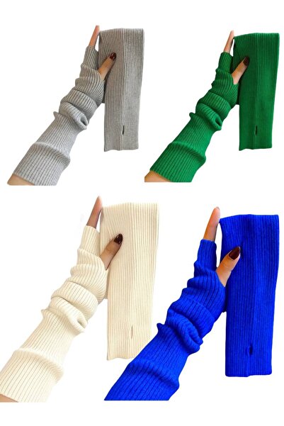 ALDAYER 4 τεμάχια πλεκτά μανίκια με κορδόνια