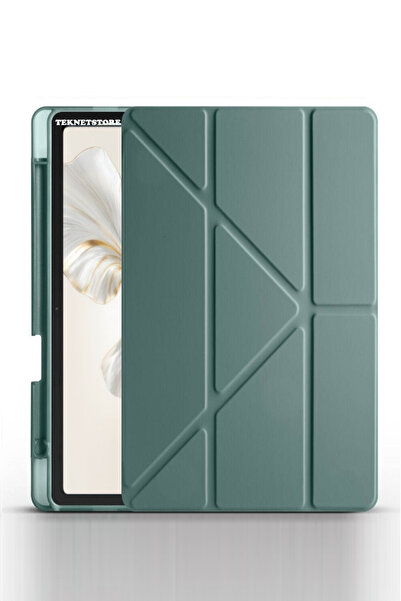 TEKNETSTORE Honor Pad 9 12.1 inch Tablet Uyumlu Kılıf Katlanır Kalemlikli Sta...
