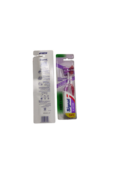 Signal Signal Toothbrush in Action 1+1 Gum Care Soft