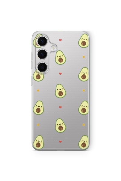 Multitronic Samsung Galaxy S25 Compatible Tiny Avocado Design Printed Transpa...