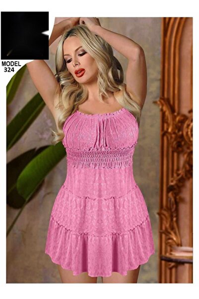 TREN Luxury Shirred Lace Mini Dress Strapless Ruffled Bodice Short Length Ele...