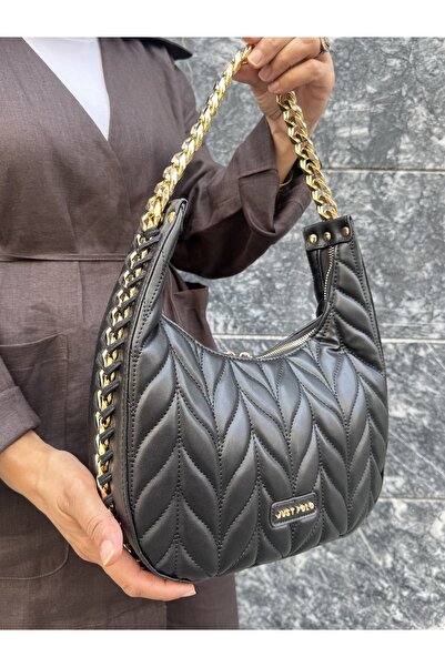 Just Polo حقيبة كتف نسائية أصلية ذات جودة عالية مع سلسلة ذهبية، مناسبة للاستخ...