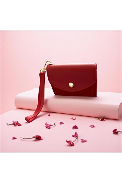 Gözde Mağazacılık محفظة نسائية وحامل بطاقات مع حزام للرسغ