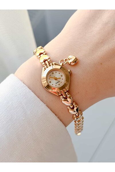 CHARMLUCKY Steel Heart Watch