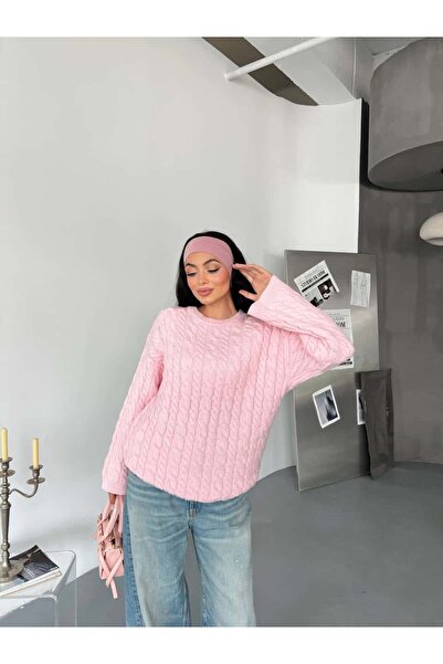 Pulli Collection Kalın Örgü Oversize Triko Kazak