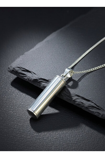 Moda Gümüş 925 Ayar Gümüş Zincirli Gümüş Cevşen Muska, Gümüş Muskalık