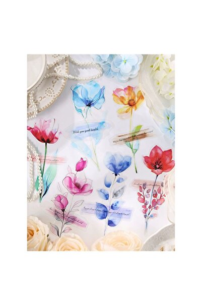 İthal E1-12 штук квітів і написів наклейки - Номер: 2