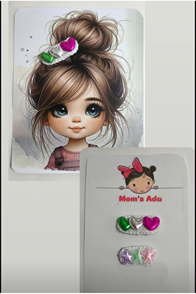 Momsada Heart Snap Baby Clip Hairless Baby Barrette Newborn Barrette