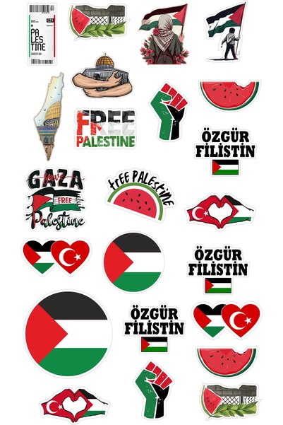 Printbox Free Palestine Themed Sticker Set