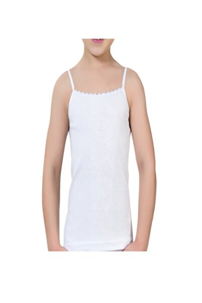 NightLove Girl's Ribbed Thin Strap Tank Top 4012-A