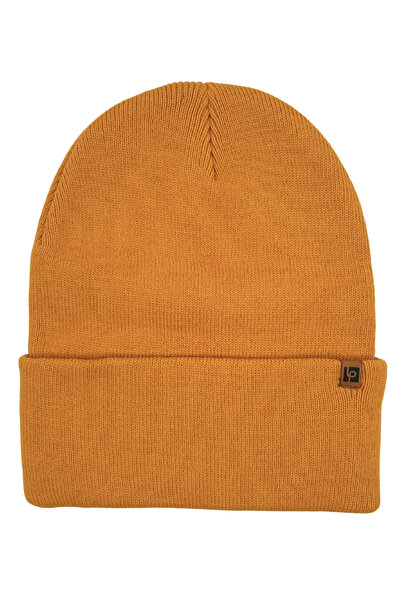 Sofist İstanbul Camel Unisex Basic Beanie LP Колекція Складний камельний колір Рібана в'язка Класична шапка
