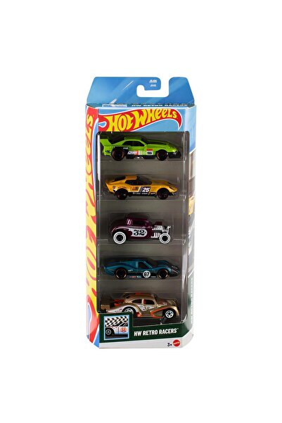 HOT WHEELS Beşli Araba Seti Retro Racers JBJ86